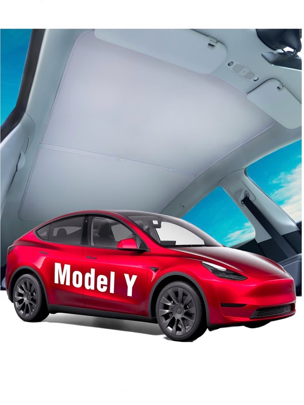 Magnelex Tesla Model Y Car🚗 2020-2025 Glass Roof Sunshade